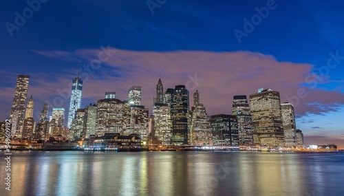 View of lower Manhattan from Brooklyn