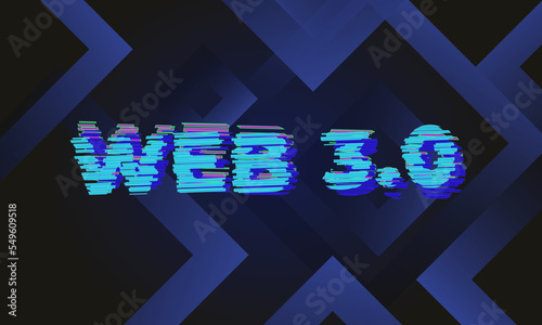 Web 3.0 - new generation decentralized internet with blockchain, artificial intelligence, metaverse, nft and smart contracts. Web3 concept vector illustration