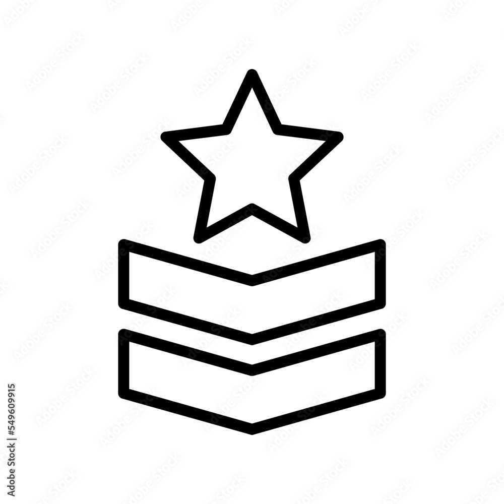 Military rank icon symbol design templates Military rank icon symbol design templates