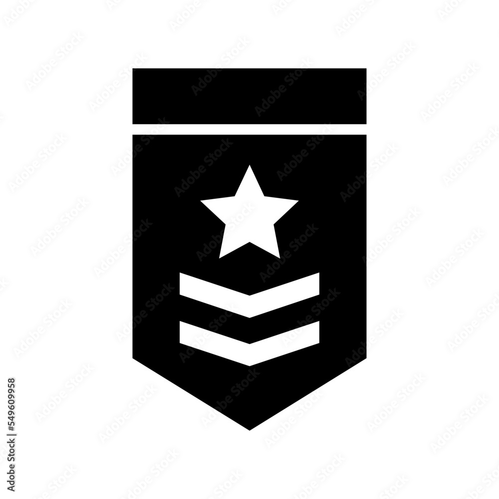 Military rank icon symbol design templates Military rank icon symbol design templates