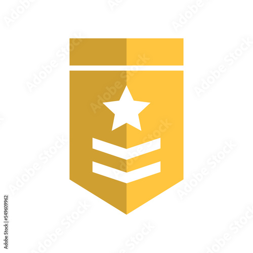 Military rank icon symbol design templates