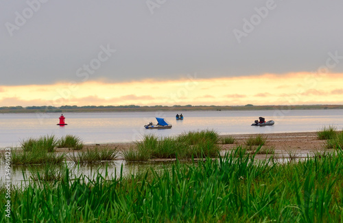 Lake Ilmen in the evening photo