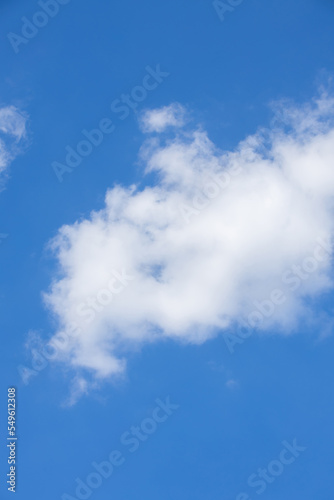 Clouds in the blue sky. Summer blue sky cloud gradient light white background. Beauty clear cloudy in sunshine calm bright winter air background. Gloomy vivid cyan landscape in environment day.