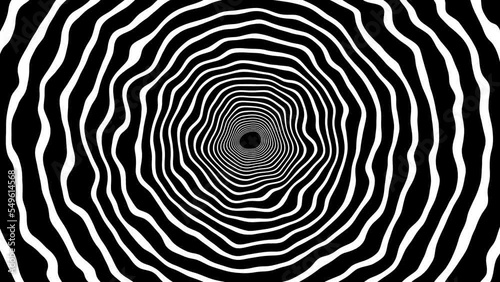 Animated abstract circle on Retro twist and moving background - hand drawn Cartoon comic style 70s, 80s, 90s background
