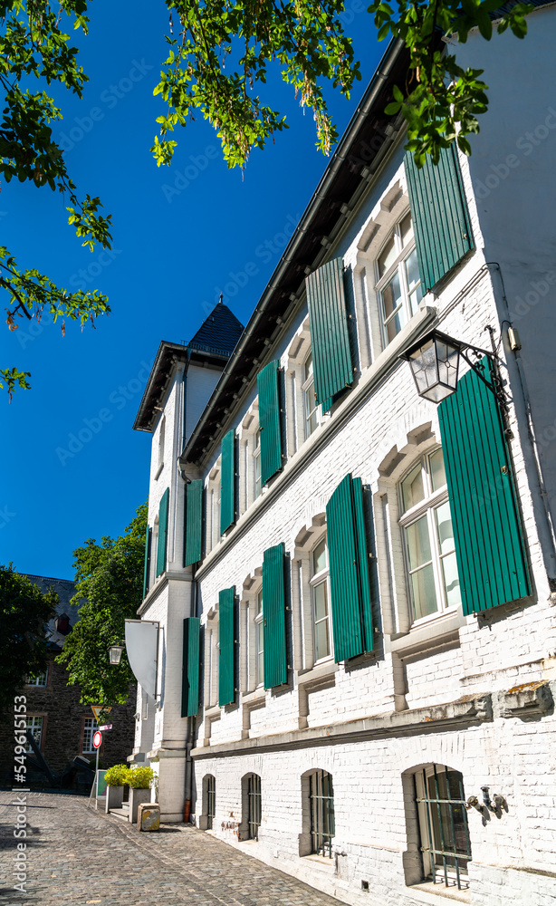 Fototapeta premium Traditional architecture of Monschau in North Rhine-Westphalia, Germany