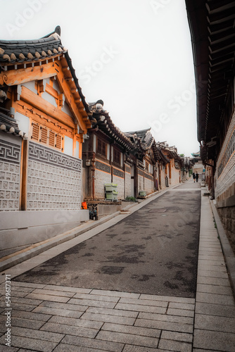 Street of Bukchon Hanok village in Seoul