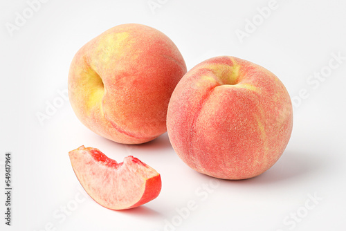 peach isolated on white background