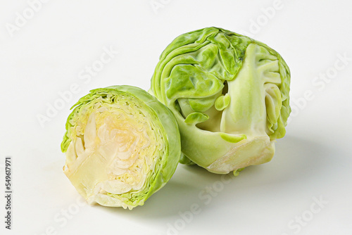 cabbage, mini cabbage, small cabbage, baby cabbage isolated on white background