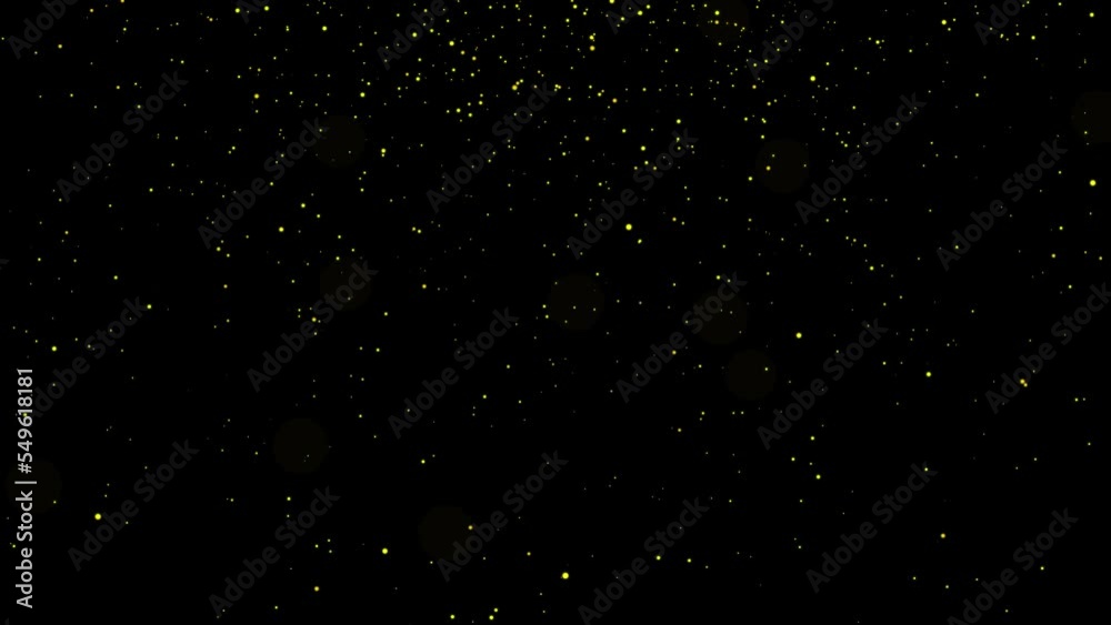Gold particles falling on the screen. Luxury animation. gold particles. luxury christmas animation