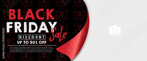 Black Friday Sale with Papercut Style