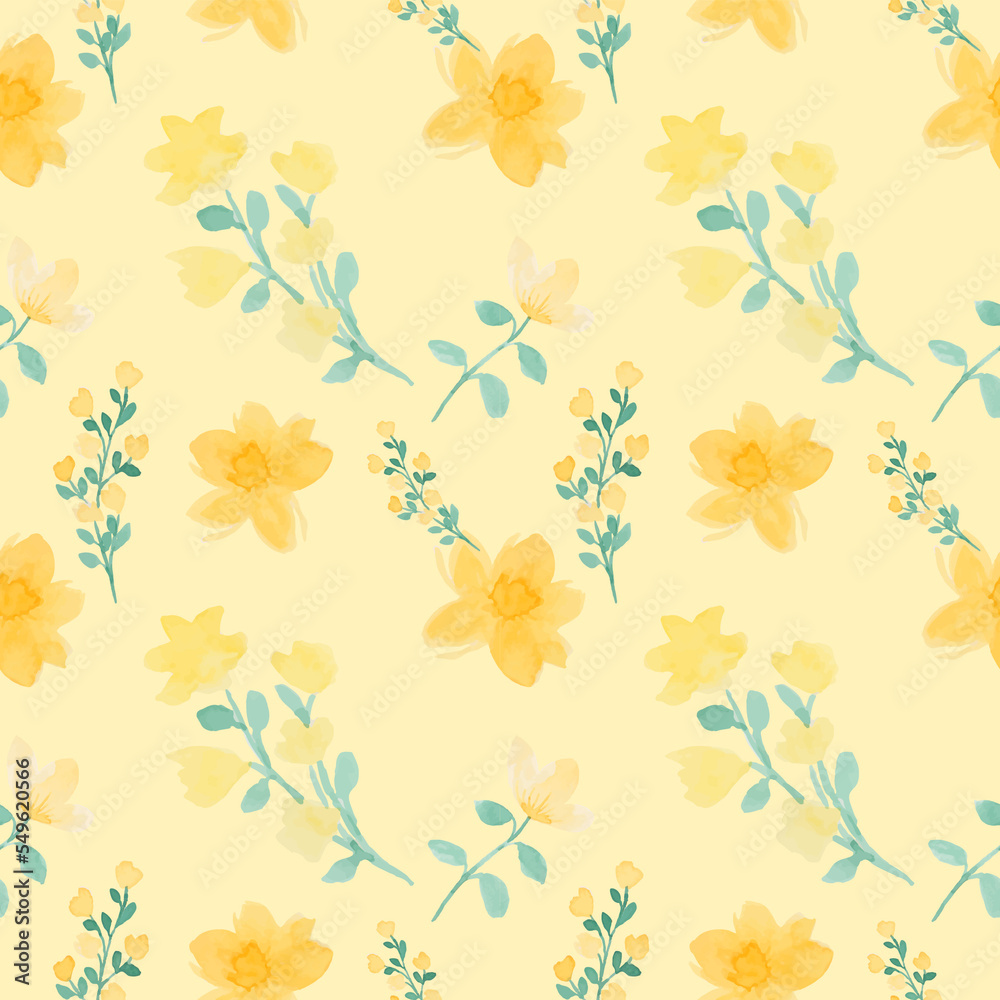 Flower Pattern Watercolor Flower Pattern Watercolor