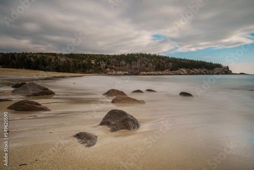 Fototapeta Naklejka Na Ścianę i Meble -  Acadia National Park Sand Beach