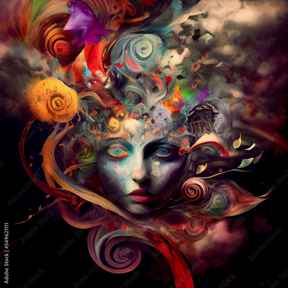 Midjourney abstract render of a mental disorder Midjourney abstract render of a mental disorder