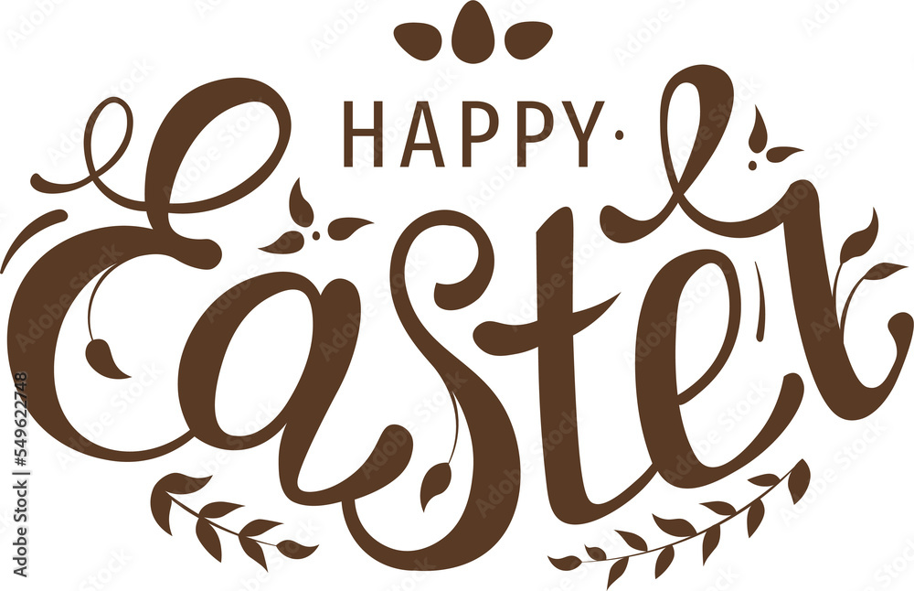 Happy easter sign Happy easter sign