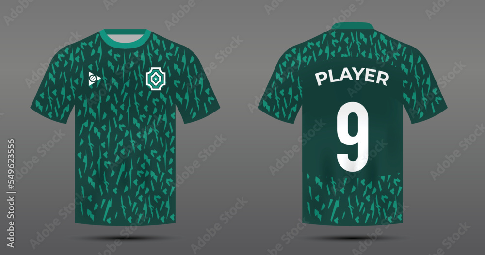Vecteur Stock Soccer Away Jersey For Saudi Arab National team with