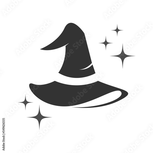 Witch, witch hat logo icon design