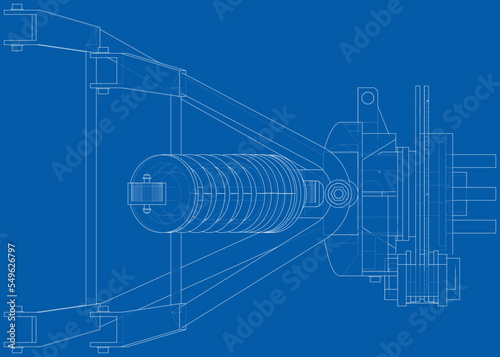 Car suspension with shock absorber