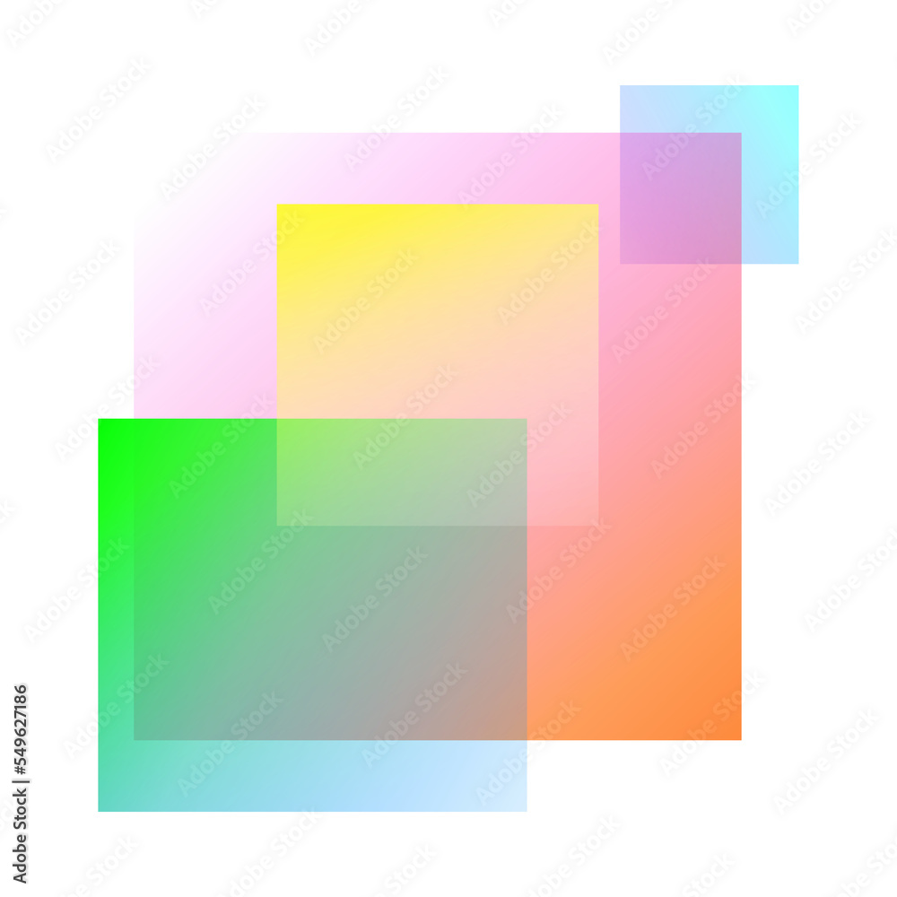 colorful geometry transparent gradient