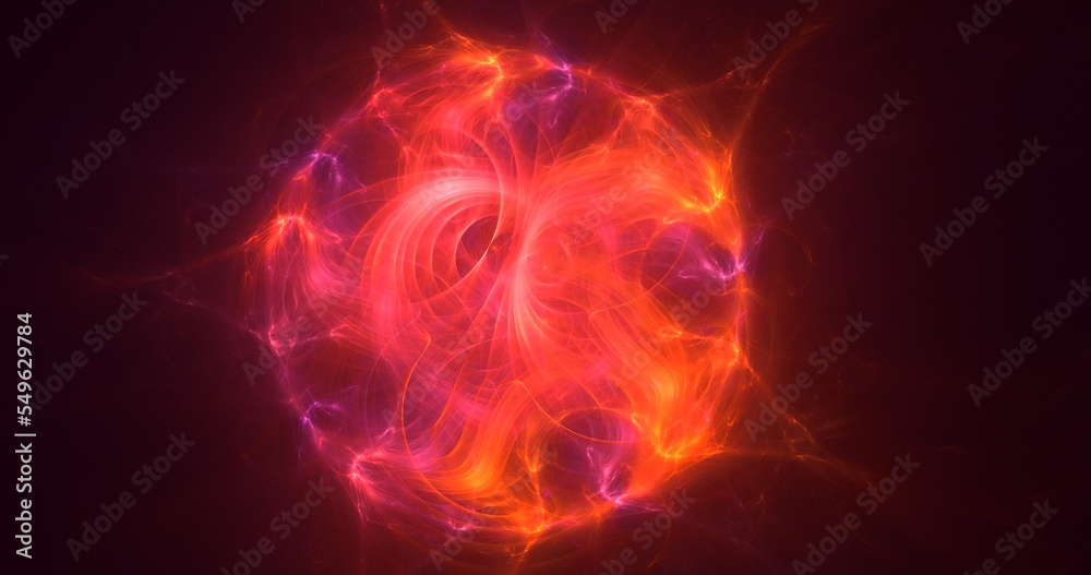 Obraz premium 3D rendering abstract multicolor fractal light background