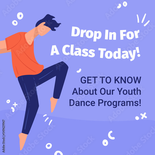 Drop in class today, dance program and training
