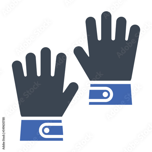 Hand gloves icon