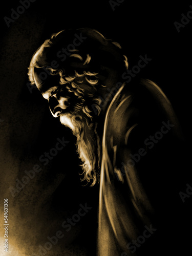 illustration of Kobiguru Rabindranath Tagore Digital illustration