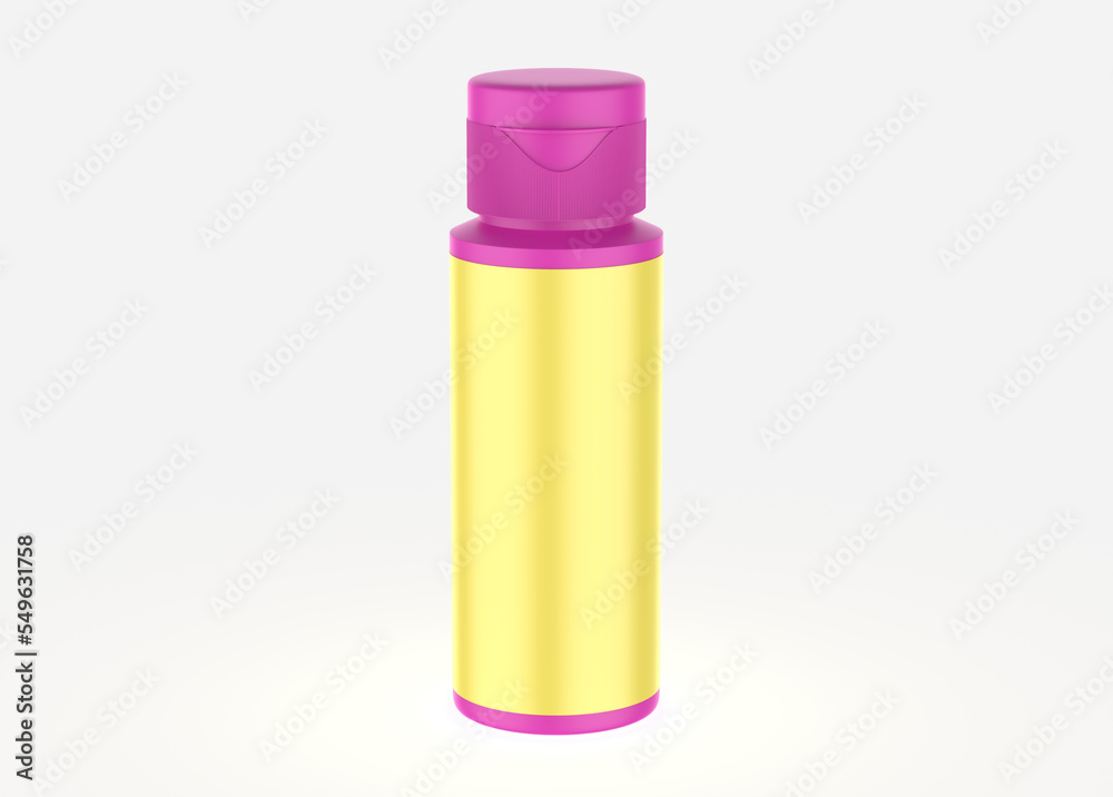 High resolution cosmetic bottle package isolated mockup fit for your design element. 3d illustration High resolution cosmetic bottle package isolated mockup fit for your design element. 3d illustration