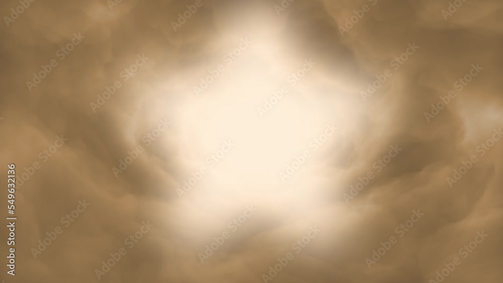 Nebula travel passing clouds.Camera Flying through the clouds and stars seamless loop animation
