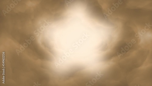 Nebula travel passing clouds.Camera Flying through the clouds and stars seamless loop animation