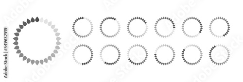 Circular Loading Buffering Icons Vector Video Ready for Animation Gif All Keyframes Frames Bufring Circle Waiting for Connection Buffer Preloader Download Symbol Easy Replace Color