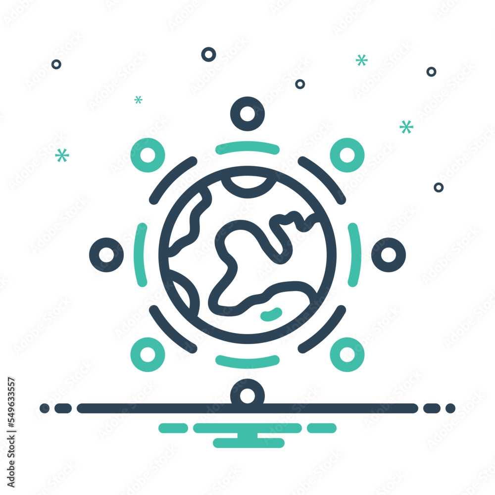 Obraz premium Mix icon for united