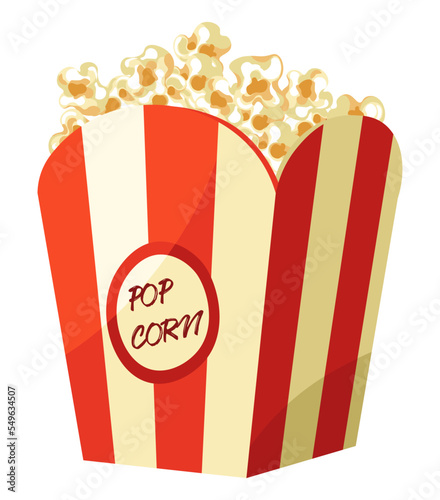 Pop corn in package, snacks for watching movies