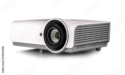 Obraz na płótnie White multimedia projector isolated on white background