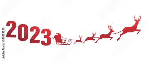 2023 Merry christmas template greeting card. Suitable to use for website, cover, flyer. vector.
