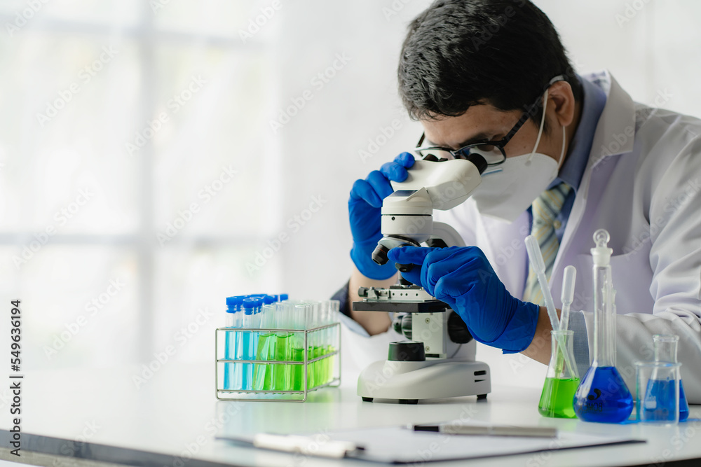 Laboratory experts working with test tube scientists. Chemist. Science technology concept. Research studies in chemistry and medical science Laboratory experts working with test tube scientists. Chemist. Science technology concept. Research studies in chemistry and medical science