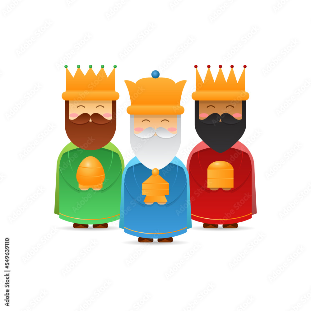 Vector illustration of Happy Epiphany Christian festival three wise men Vector illustration of Happy Epiphany Christian festival three wise men