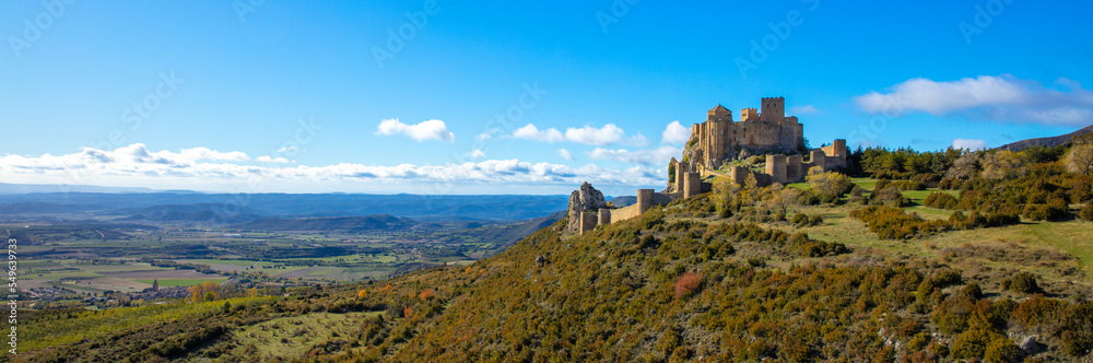 Huesca province,  Aragon,  Loarre castle in Spain