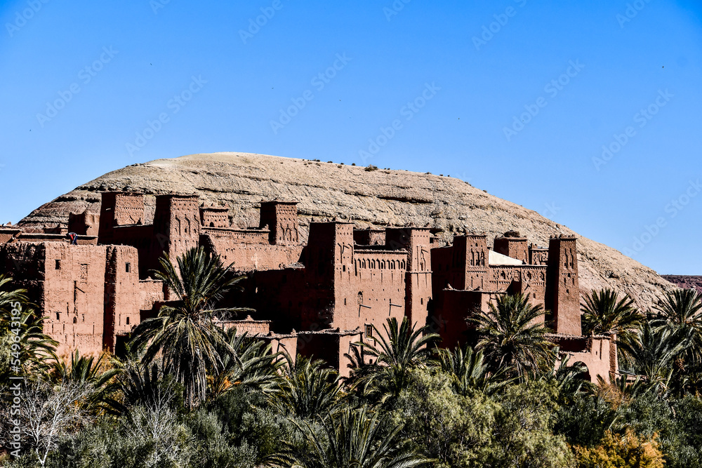view of old ben haddou town in central Morocco Africa