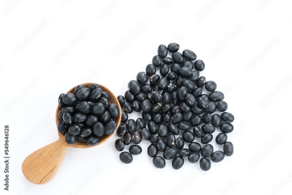 Black soybean seeds (kacang kedelai hitam), food ingredients
Black soybean seeds (kacang kedelai hitam), food ingredients