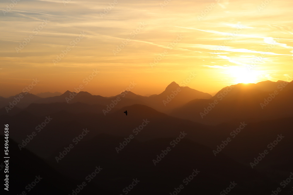 mountain panorama view during sunrise mountain panorama view during sunrise