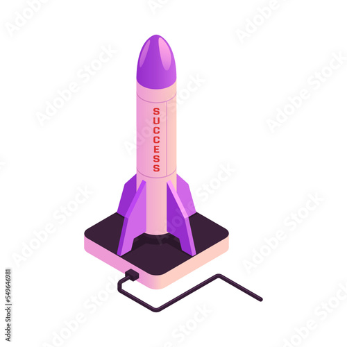 Business Rocket Launchpad Composition