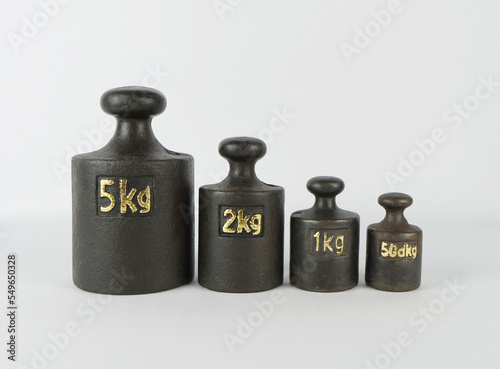 heavy metal iron cast weights kilograms photo