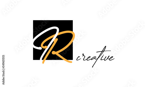 IR letters creative modern logo design