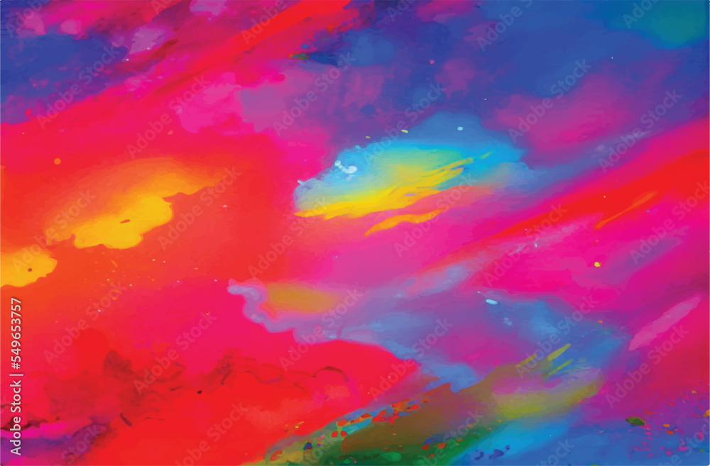 colorful abstract water painting background