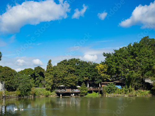 Landscape of lake in Emei Township, Hsinchu County,Taiwan.