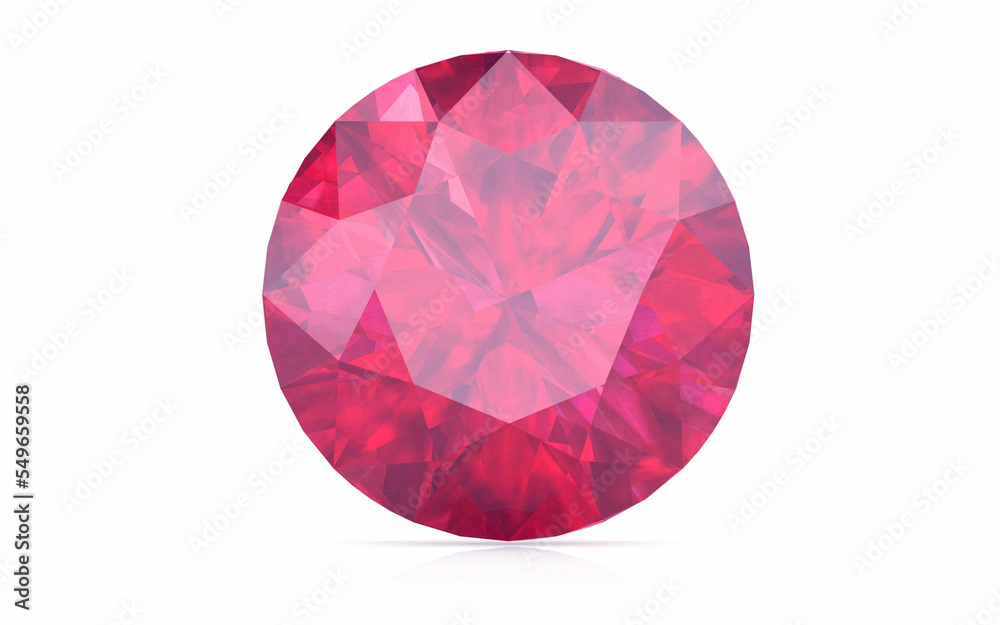 Beautiful gems on a white background , 3D rendering Beautiful gems on a white background , 3D rendering