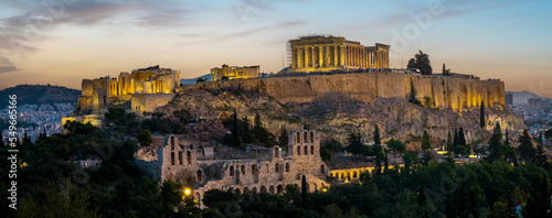 Acropolis of Athens - the most famous monument of ancient Greece 