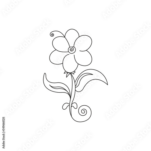  lily flower isolated on white background. Realistic vector illustration.