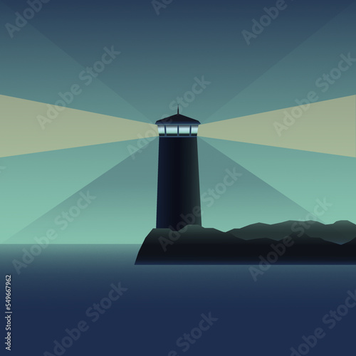 lighthouse in the night
