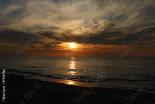 sunset over the sea, beach © Valera